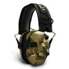 Walker's Razor Slim Electronic Muff (MultiCam Camo Tan) Bundle with Walkie-Talkie Attachment, Shooting Glasses and Cleaning Cloth (4 Items) view 2
