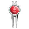 GRAPHICS & MORE Wonder Woman Keep Calm and Call Golf Divot Repair Tool and Ball Marker view 1