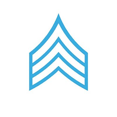 E-5 Sergeant Rank Sticker Decal Vinyl SGT OR-5 E5 US Army Bumper Sticker Vinyl Sticker Car Truck Decal 5"