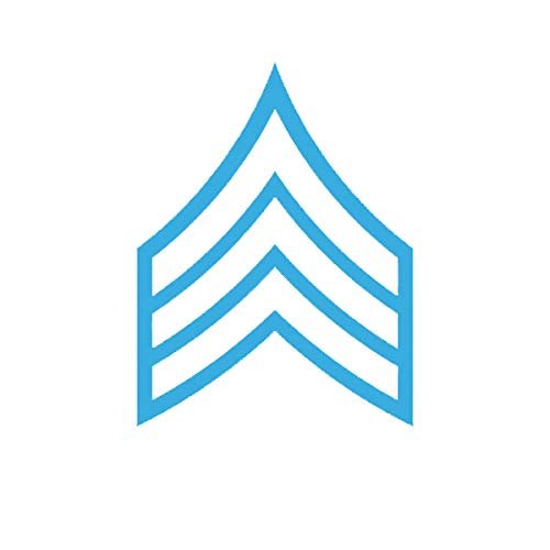 E-5 Sergeant Rank Sticker Decal Vinyl SGT OR-5 E5 US Army Bumper Sticker Vinyl Sticker Car Truck Decal 5"