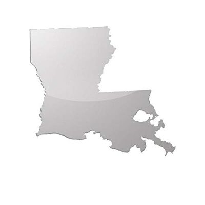 EW Designs Louisiana Shaped Sticker Die Cut Decal LA Bumper Sticker Vinyl Sticker Car Truck Decal 5"