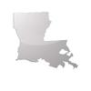 EW Designs Louisiana Shaped Sticker Die Cut Decal LA Bumper Sticker Vinyl Sticker Car Truck Decal 5" view 1