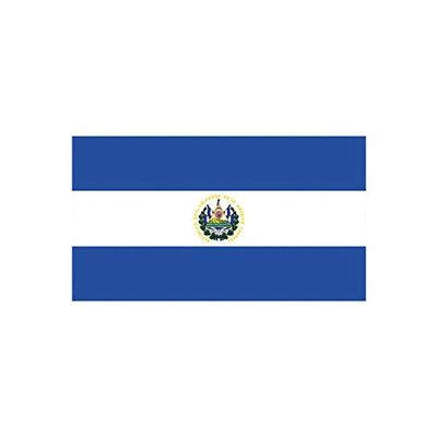 EW Designs Salvadoran Flag Sticker Decal Vinyl El Salvador SLV SV Bumper Sticker Vinyl Sticker Car Truck Decal 5"