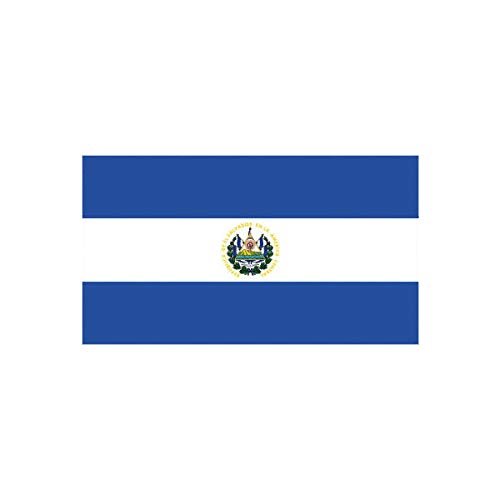 EW Designs Salvadoran Flag Sticker Decal Vinyl El Salvador SLV SV Bumper Sticker Vinyl Sticker Car Truck Decal 5"