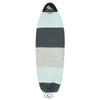 Tidal Wake TAG-IT 60" Round Nose Surf & Wake Board Sock - Soft Wakesurf/Wakeboard Bag with Built-in Name Tab, Customizable Wake Surfboard/Wakeboard Cover Protects Your Board - Sea Foam Green & Gray