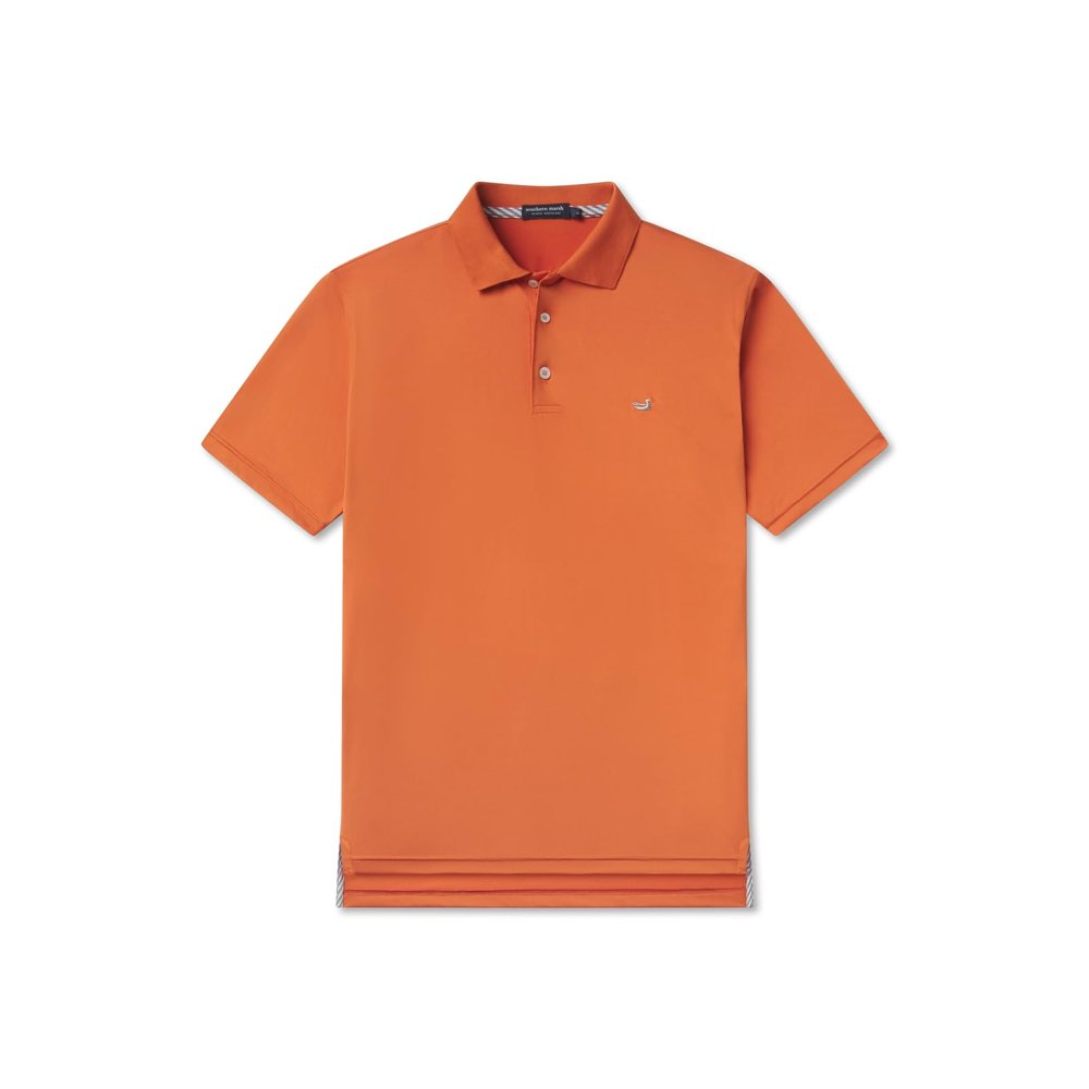 Southern Marsh Bermuda Performance Polo, Burnt Orange, Medium