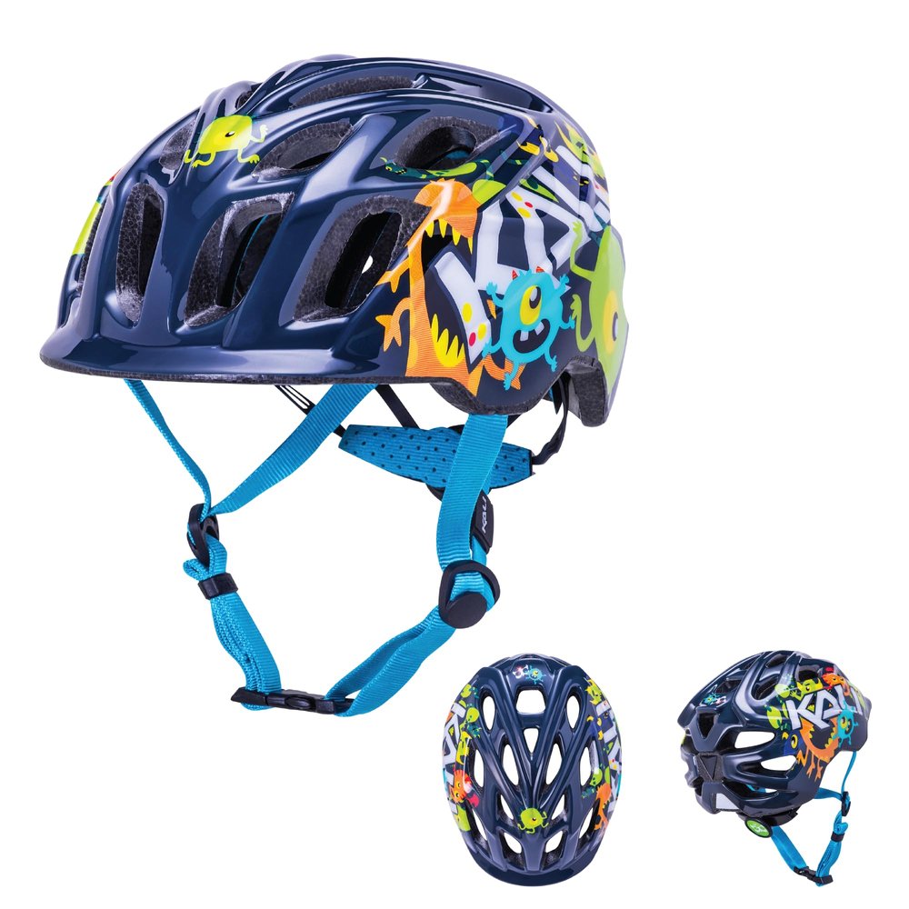 Kali Protectives Chakra Kids Bicycle Helmet; Mountain in-Mould Mountain Bike Helmet for Kids Equipped with an Integrated Visor; Dial Fit Closure System; with 21 Vents