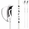 Zipline Podium 14.0 K Downhill Ski Poles - Graphite Kevlar Carbon Composite, Ultra Lightweight, Vibration Dampening, Dual Density Grip, Used by Pro Athletes (White Carbon, 40" in./102 cm) view 1