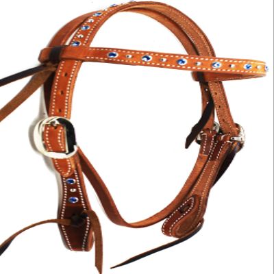 CHALLENGER USA Horse Saddle Tack Bridle Western Leather Headstall Pony 78RT13RB