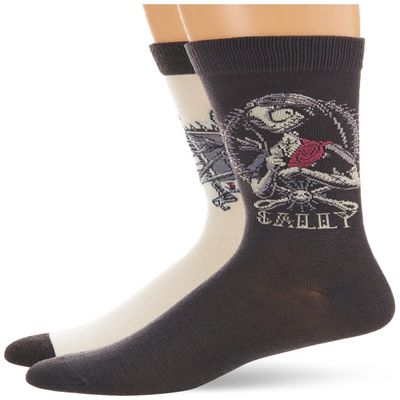 Disney Men's Nightmare Before Christmas 2 Pack Crew Socks