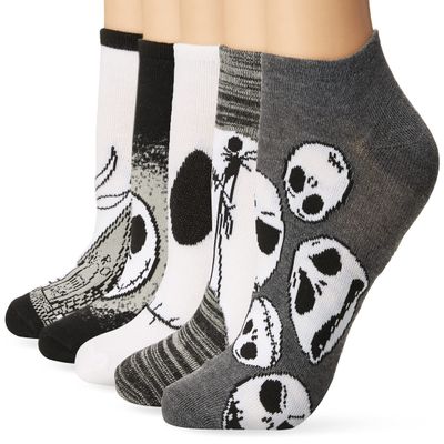 Disney Classic Socks, No-Show Socks for Adults, 5-Pack