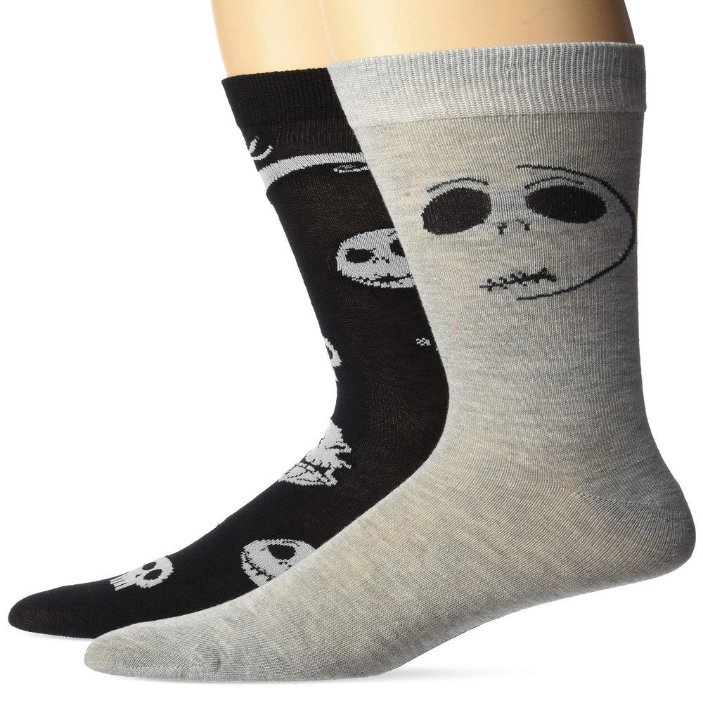 Disney Men's Nightmare Before Christmas 2 Pack Crew Socks