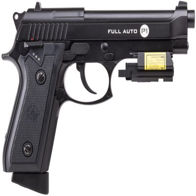 Crosman CFAMP1L Full Auto P1 CO2-Powered BB Air Pistol With Laser Sight (Class II <1 mW)