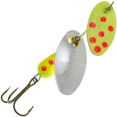 Panther Martin PMDF_2DF_CHS DualFlash Fishing Teardrop Spinner Lure - Chartreuse/Silver - 2DF (1/4 oz)