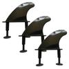 UP100 3pcs/Set 4.5 Inch Surf FCS Soft Fin Black SUP Board Fins Surfing FCS Fins for Surfboards Paddle Boards Replacement Accessories view 1