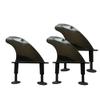 UP100 3pcs/Set 4.5 Inch Surf FCS Soft Fin Black SUP Board Fins Surfing FCS Fins for Surfboards Paddle Boards Replacement Accessories view 4