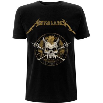 Metallica Men's Scary Guy Seal T-Shirt, Black, X-Large