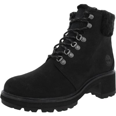 Timberland Women's Shoes Kinsley NuBuck Closed Toe Ankle, Black Nubuck, Size 8.0