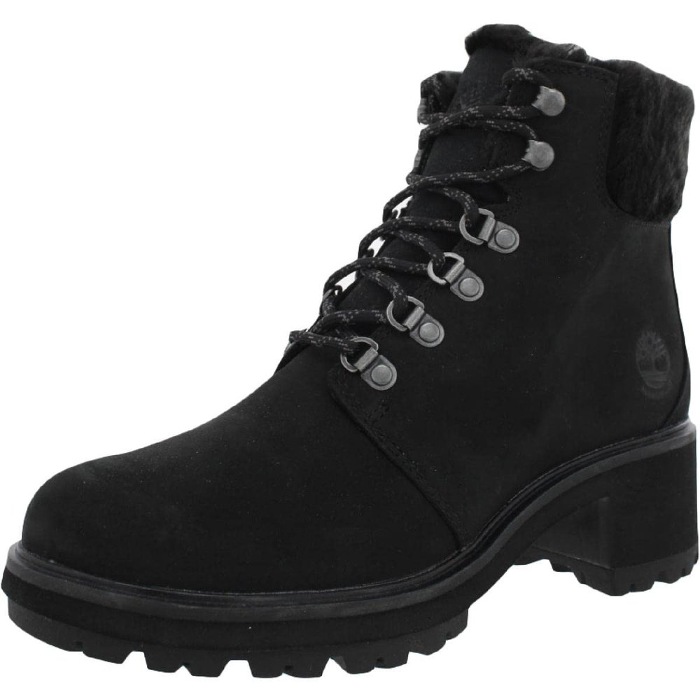 Timberland Women's Shoes Kinsley NuBuck Closed Toe Ankle, Black Nubuck, Size 8.0