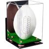 Football Display Case, Durable Clear Display Case with Mirror & Truf Base, Wall Mounted Case for Full Size Footballs, Sports Memorabilia, Collectibles, Keepsakes, Autographed Balls Items (A060-PNR) view 1