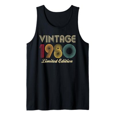 46th Birthday - 1980 Vintage Limited Edition 46 Years Old Tank Top