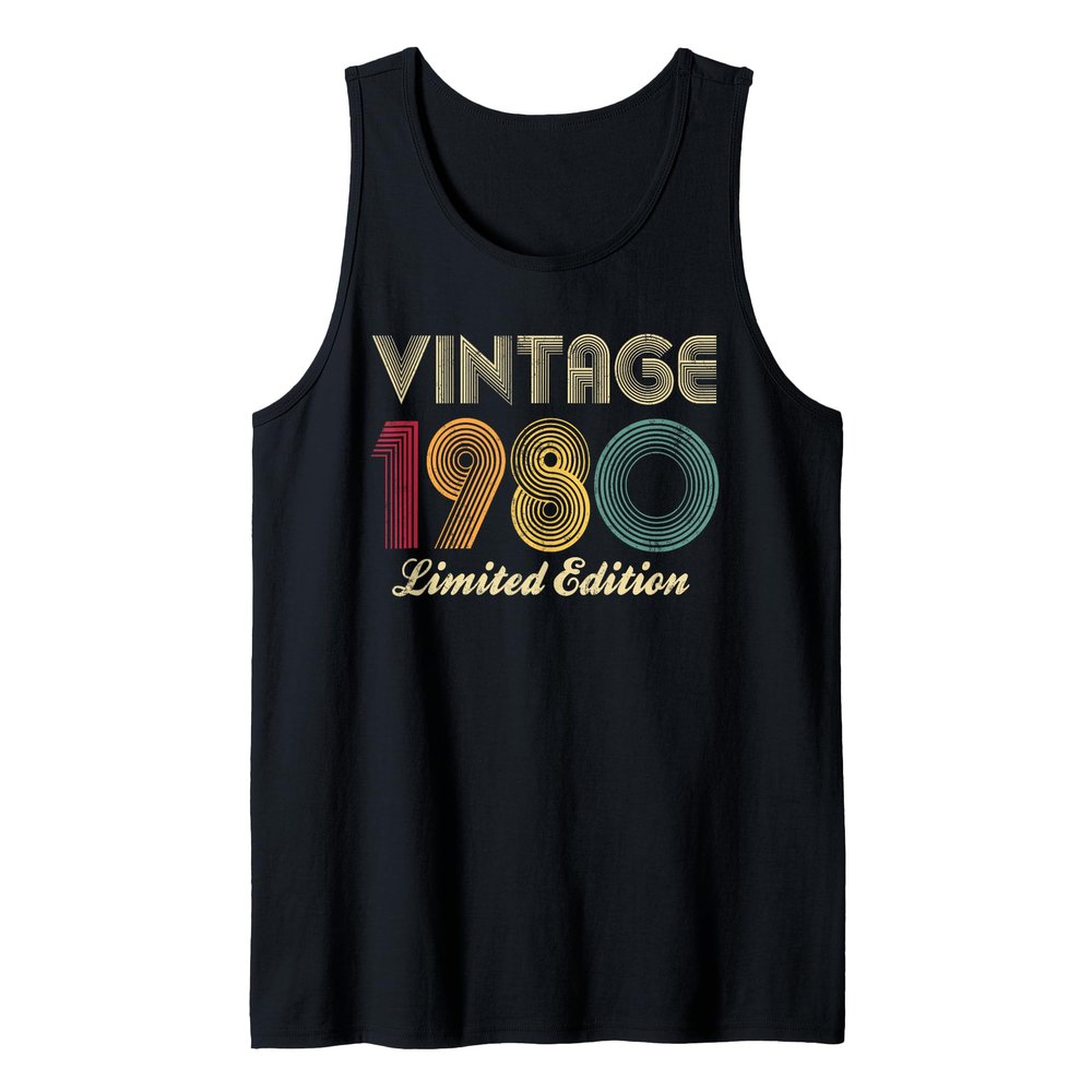 46th Birthday - 1980 Vintage Limited Edition 46 Years Old Tank Top