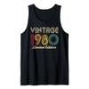 46th Birthday - 1980 Vintage Limited Edition 46 Years Old Tank Top view 1
