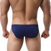063 Soft fit Modal Solid Briefs (Large / 30'', Blue) view 3
