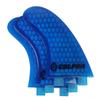 Culprit Surf Honeycomb RTM FCS M3 Style Thruster Surfboard Fins - Blue - C2 view 1