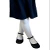 COTTON DAY Kids Girls School Dress Cotton Tights 4-6 Years 2 Pack (White, Size 6) view 1