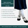 COTTON DAY Kids Girls School Dress Cotton Tights 4-6 Years 2 Pack (White, Size 6) view 2