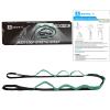 A AZURELIFE Premium Durable Stretch Straps with Loops, Stretching Strap for Physical Therapy, Multi-Loop Yoga Strap Fitness Exercise Strap for Yoga, Pilates, Dance, Flexibility&Exercise view 4
