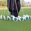 Golf Iron Covers,Golf Iron Head Covers Leather Golf Iron Covers Set 10pcs Golf Iron Headcovers,Lucky Clover Golf Club Head Covers for Iron with Magic Tape Fit All Brands Titleist,Callaway,Ping (White) view 3