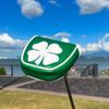 Barudan Golf Green White Shamrock Golf Headcover Head Covers Magnetic Mallet Putter Club Cover Protector Synthetic Leather Well Made for Odyssey 2ball Putters,Scotty Cameron,Tayormade,Ping view 3