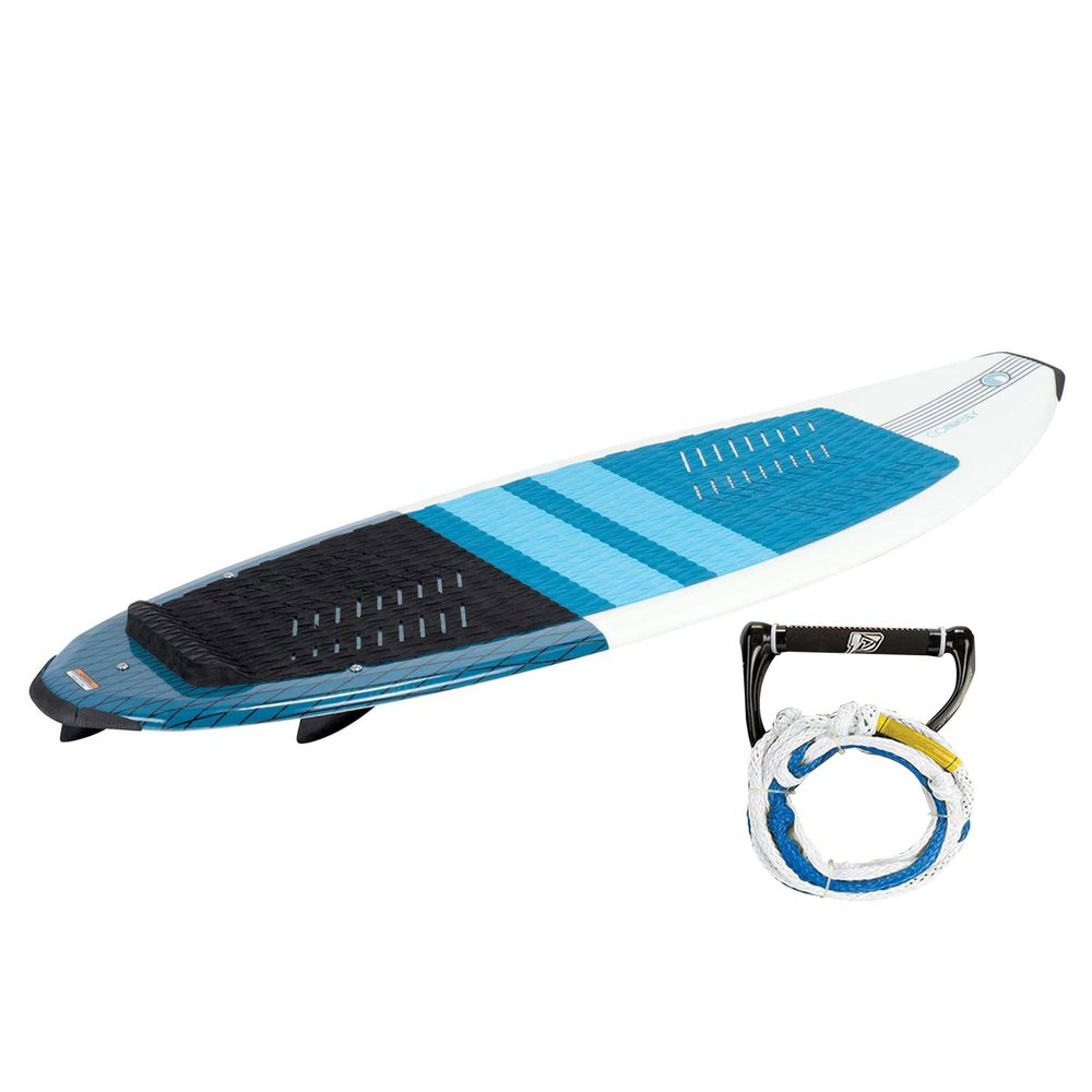 Connelly 2021 Ride 62 Inch Wakesurf Board with Surf Rope and EPS Foam Core Handle for Beginner and Intermediate Riders, 350 Pound Capacity