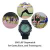 FCXJTU Pro Soccer Referee Watch,100 Lap Memory Stopwatch with Countdown Timer & Silent Mode, 3-Line Backlit Display, 12/24H Clock + Alarm On/Off Sports Watch for Football Officials, Coaches view 4