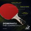 PRO-SPIN Ping Pong Paddles  ITTF Approved Professional Table Tennis Rackets with Carbon Fiber for Superior Control | 7-Ply Blade, Premium Rubber, 2.0mm Sponge (Red, 1-Pack) view 2