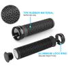 GPMTER Bike Handlebar Grips, Single Lock-on Bicycle Grips Handle Bar End Holding Locking for BMX, Mountain, MTB, Cruiser, Folding Bike, Soft Non-Slip-Rubber Rubber Hand Grip Black view 4