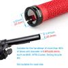 GPMTER Bike Handlebar Grips, Single Lock-on Bicycle Grips Handle Bar End Holding Locking Grips, for BMX, Mountain, MTB, Cruiser, Folding Bike, Soft Non-Slip-Rubber Rubber Hand Grip Red view 4