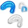 Coolrunner Double Braces Mouth Guard, Sports Athletic Mouth Guards Youth Mouthguard for Upper and Lower Teeth Protection Required for Youth, Teenager and Adults (Blue) (Blue+Transparent) view 1