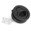 Acouto Boat Flush Pull 2'' Black Round Flush Deck Hatch Pull Practical RV Boat Marine Hardware Accessory view 1