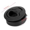 Acouto Boat Flush Pull 2'' Black Round Flush Deck Hatch Pull Practical RV Boat Marine Hardware Accessory view 2