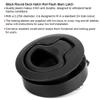 Acouto Boat Flush Pull 2'' Black Round Flush Deck Hatch Pull Practical RV Boat Marine Hardware Accessory view 3