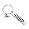BAUNA Dinosaur Keychains T-Rex Gifts A T-Rex Has Short Arms So That Everything It Holds Is Close to Its Heart Animals Inspirations Quote Jewelry Gift (T-Rex Keychain) view 1