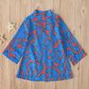 Toddler Baby Girls Kids Fashion African Print Kimono Jacket Longsleeve Cardigan Clothes 1-4 Years Old (3-4 Years Old, Blue) view 2