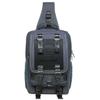 KAUKKO Canvas Messenger Bag Cross Body Shoulder Sling Backpack Travel Hiking Chest Bag (252-1-Blackgrey) view 1
