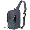 KAUKKO Canvas Messenger Bag Cross Body Shoulder Sling Backpack Travel Hiking Chest Bag (252-1-Blackgrey) view 3