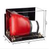 Better Display Cases Acrylic Catchers Glove Display Case with Mirror Case, Gold Risers , Wall Mount and Clear Base (A011/V16) view 2