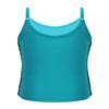 TiaoBug Girls Sparkle Sequins Dance Crop Top Sleeveless Round Neck Camisole Tank Tops Cheer Jazz Performance Shirt Vest Lake_Blue 8 view 2