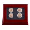 Sports Championship Rings Wooden Display case Shadow Box Without Rings (4 Slots) view 2